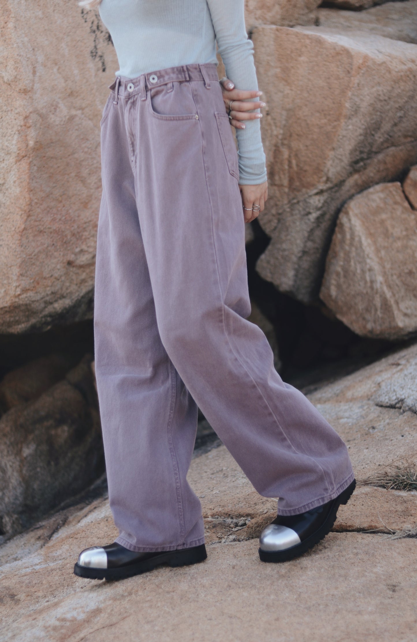 straight Jeans (Purple)