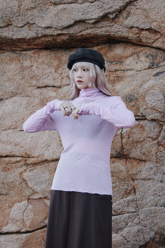 Daily Wool Top (Purple)