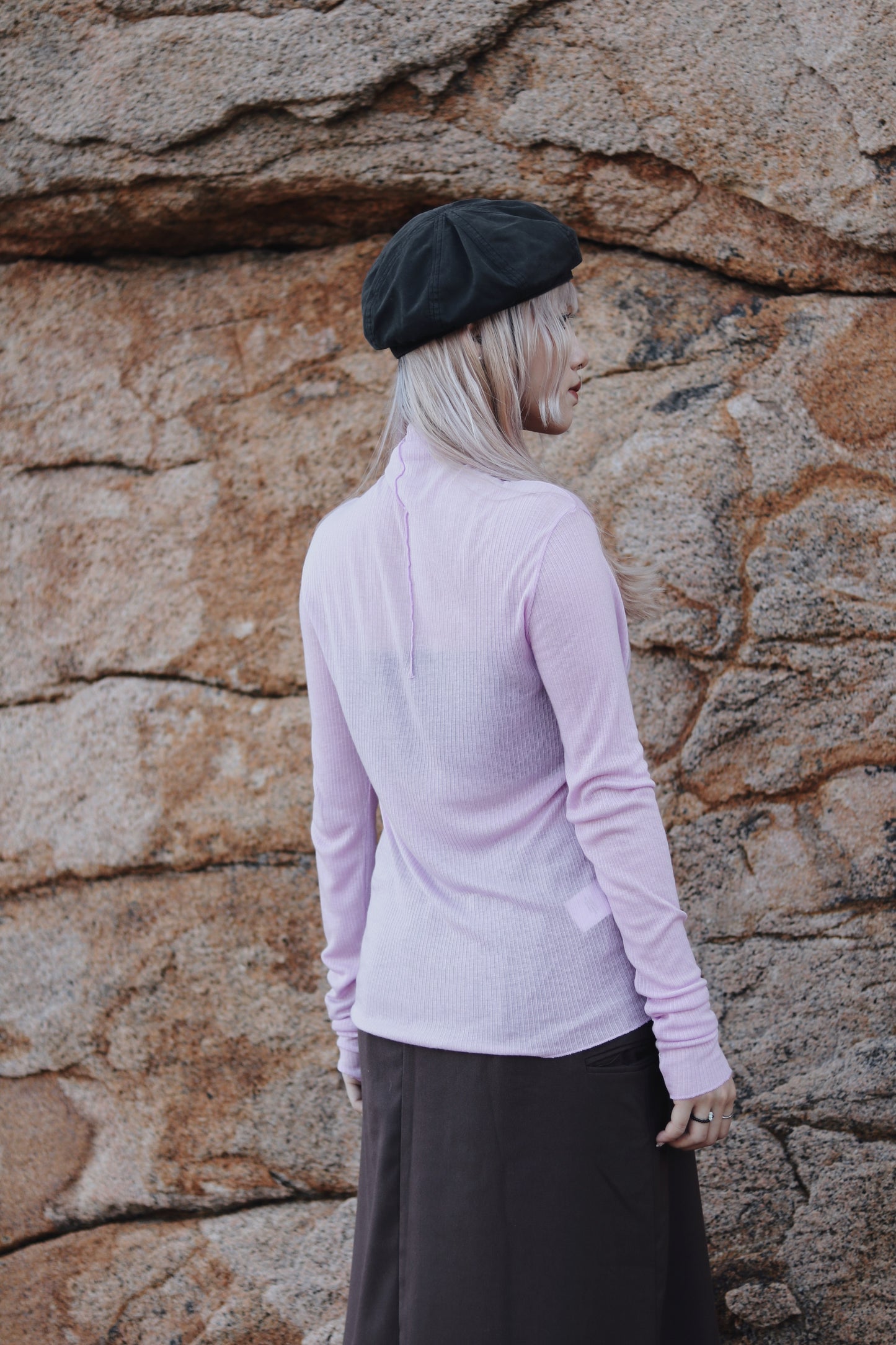 Daily Wool Top (Purple)