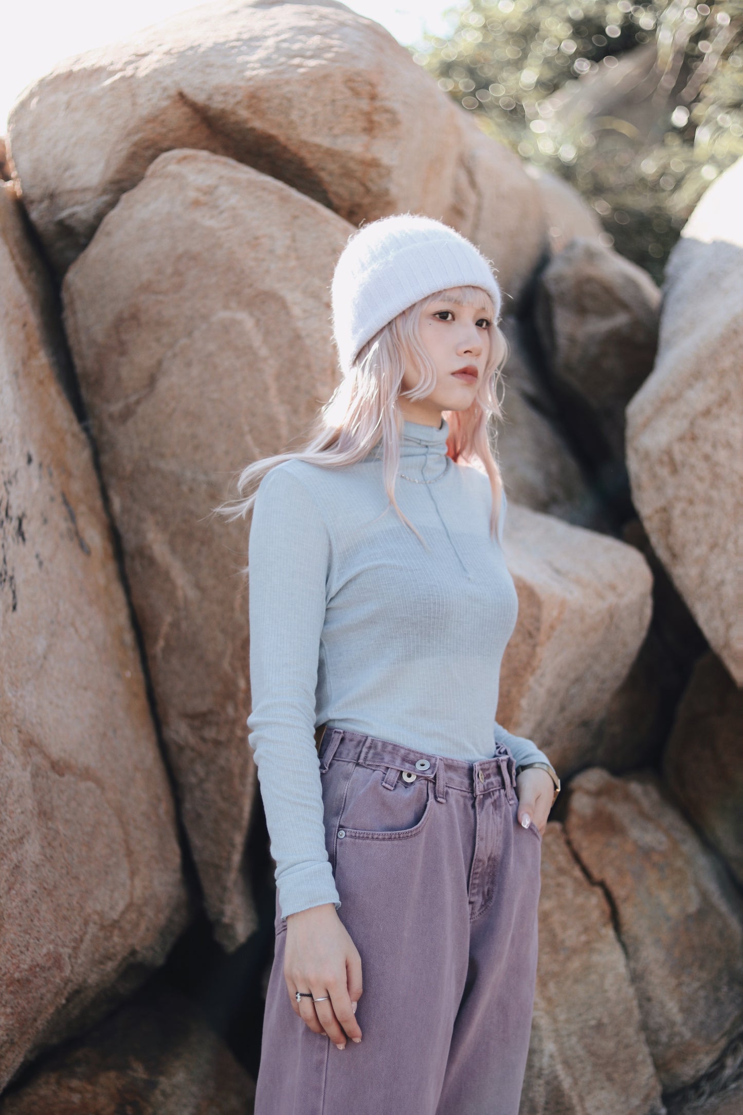 Daily Wool Top (Blue)