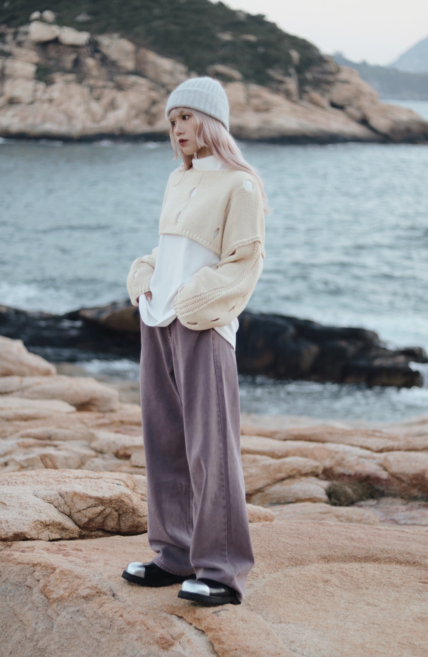 straight Jeans (Purple)