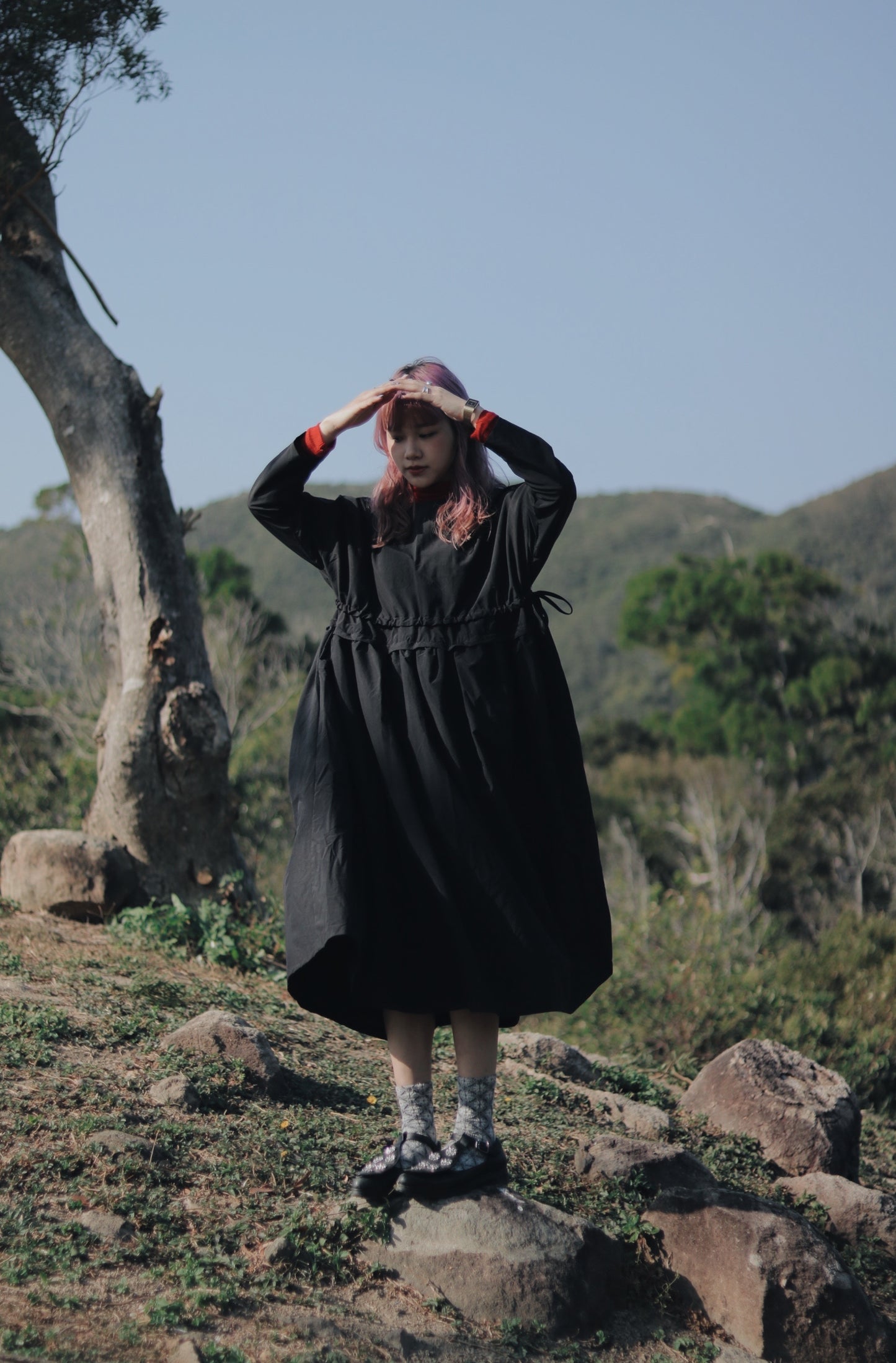 Belted Dress (Black)