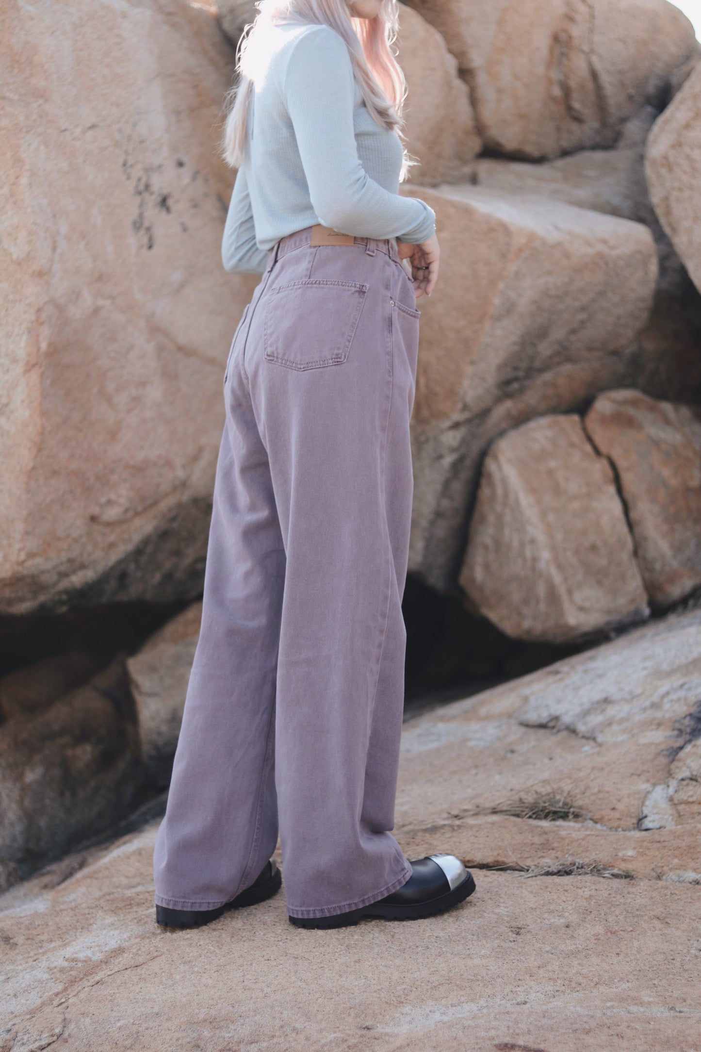 straight Jeans (Purple)