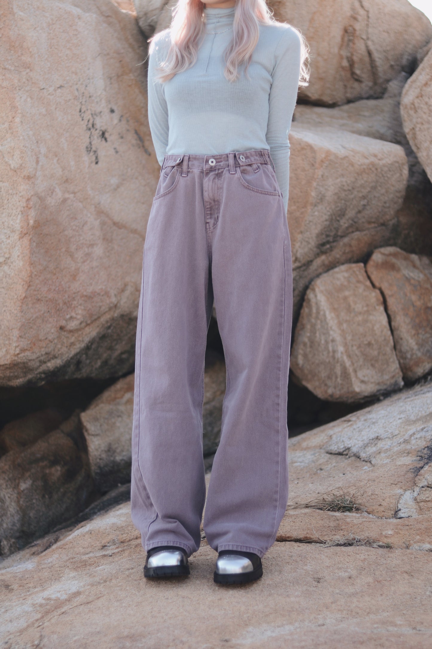 straight Jeans (Purple)