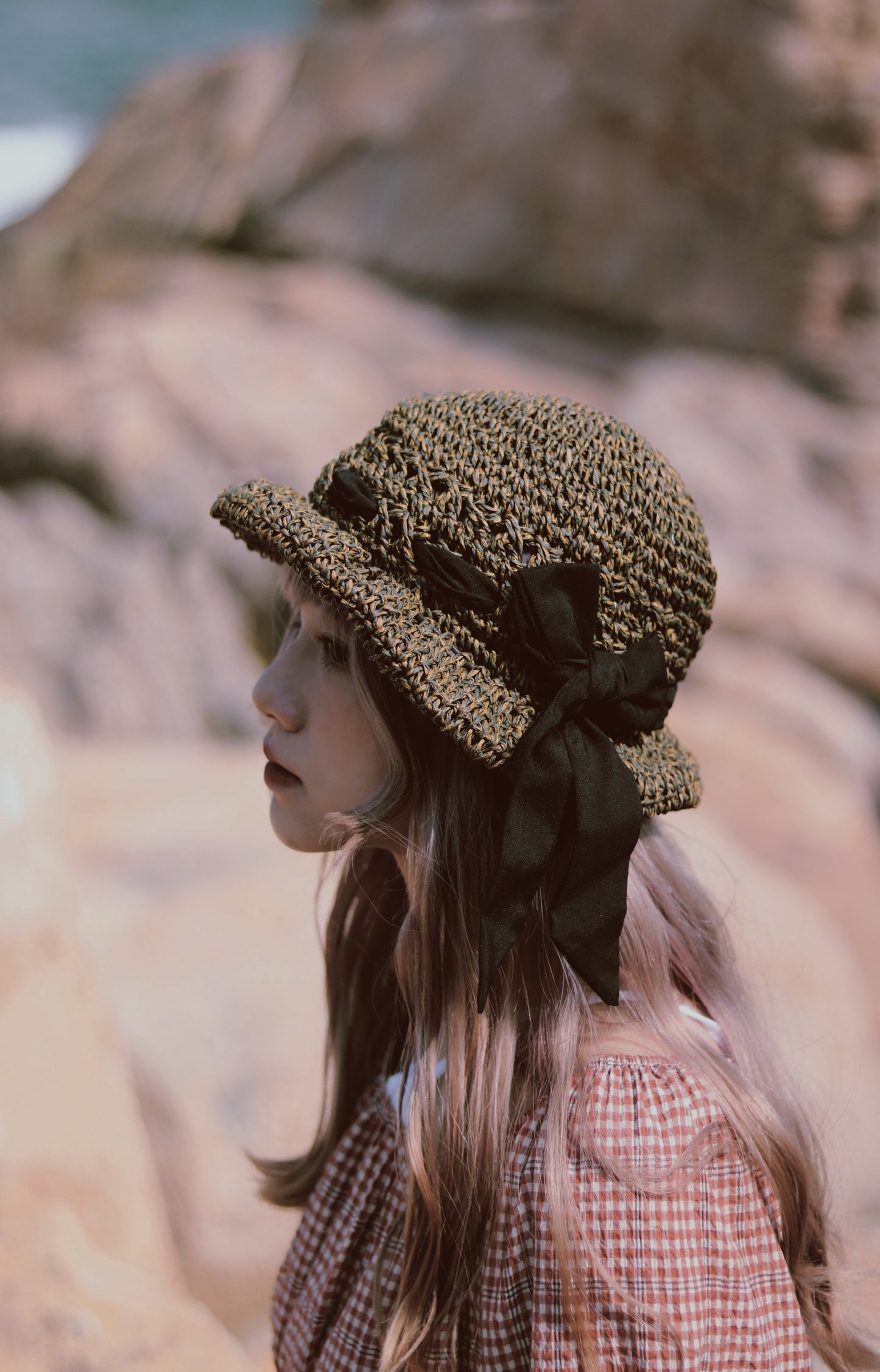 Straw Hat (Blue/Green)