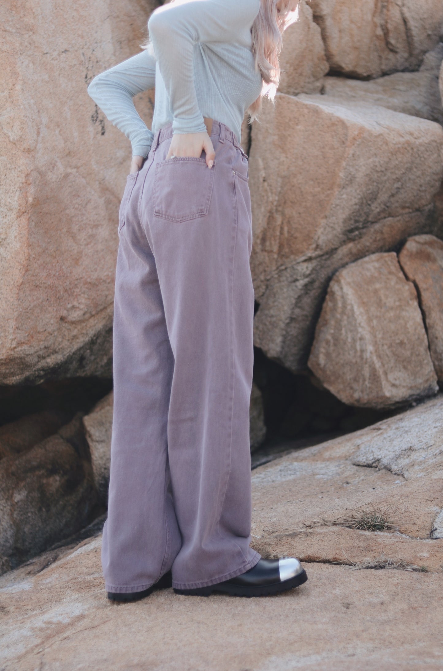 straight Jeans (Purple)