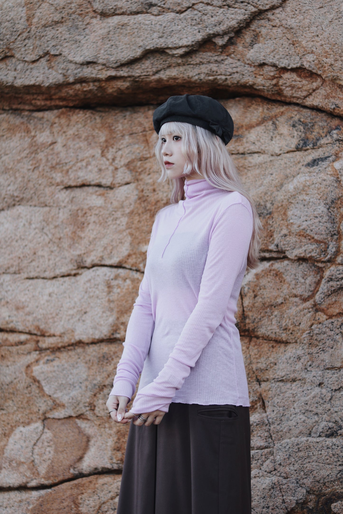 Daily Wool Top (Purple)