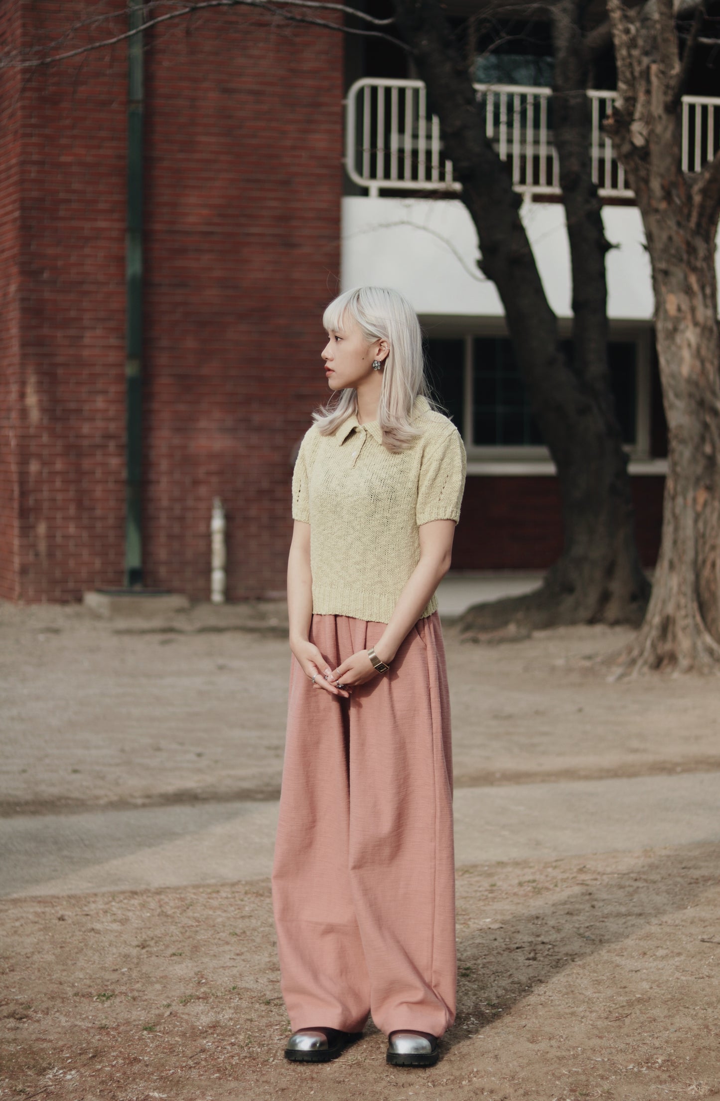 Daily Colour Pants (Pink)