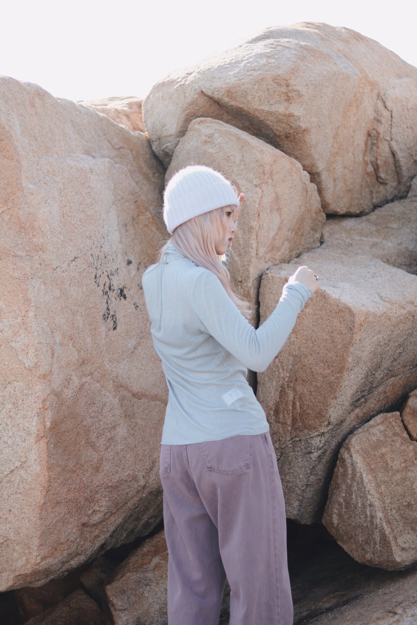 Daily Wool Top (Blue)