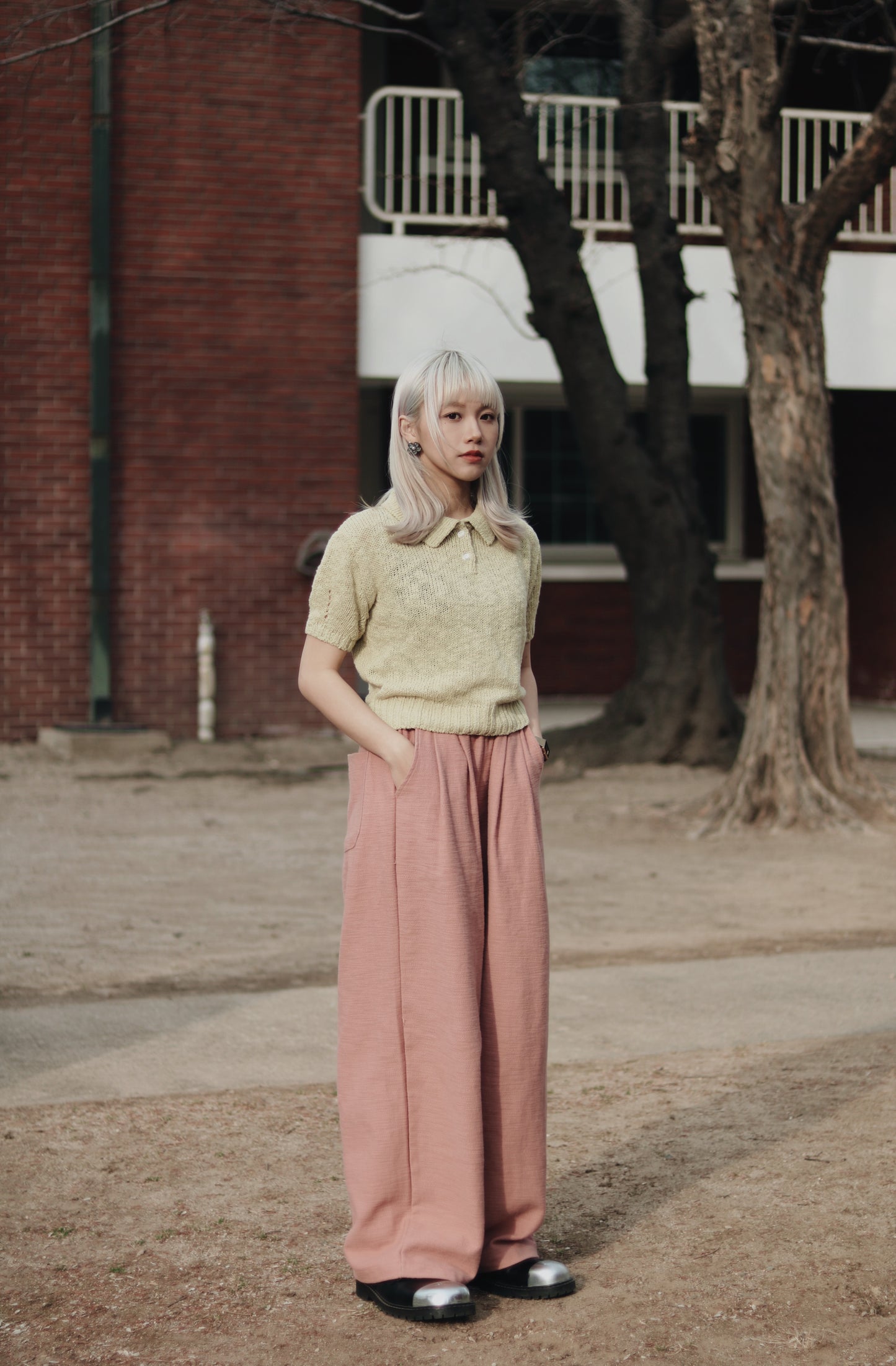 Daily Colour Pants (Pink)