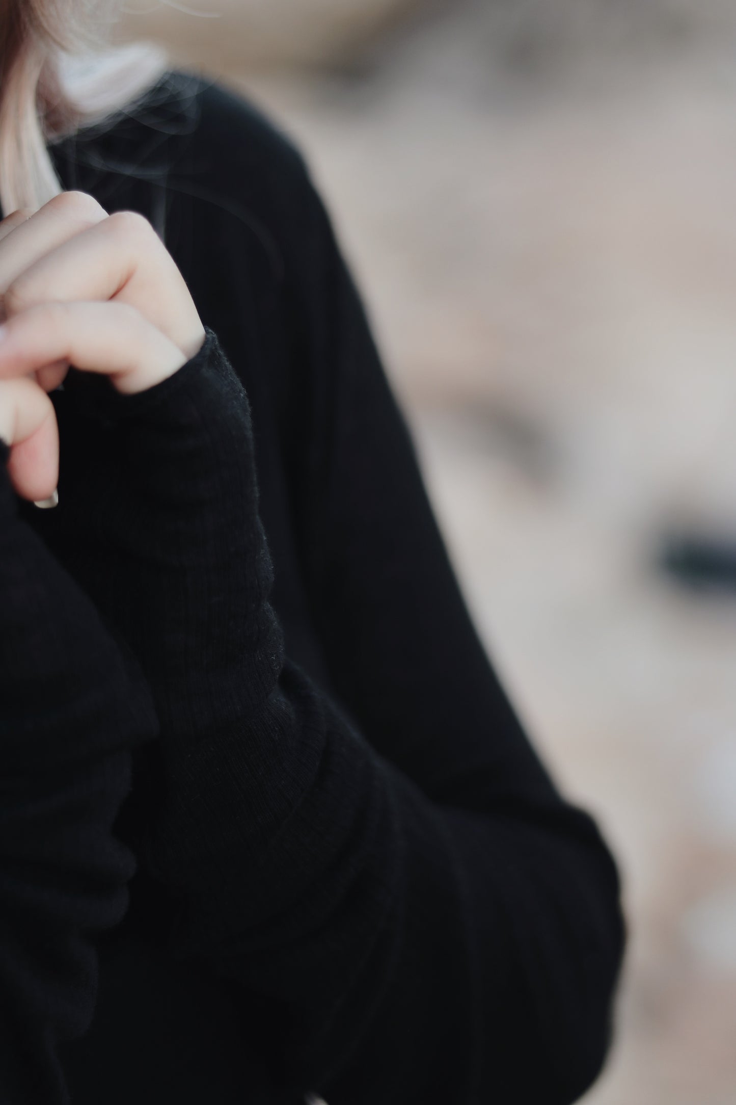 Daily Wool Top (Black)