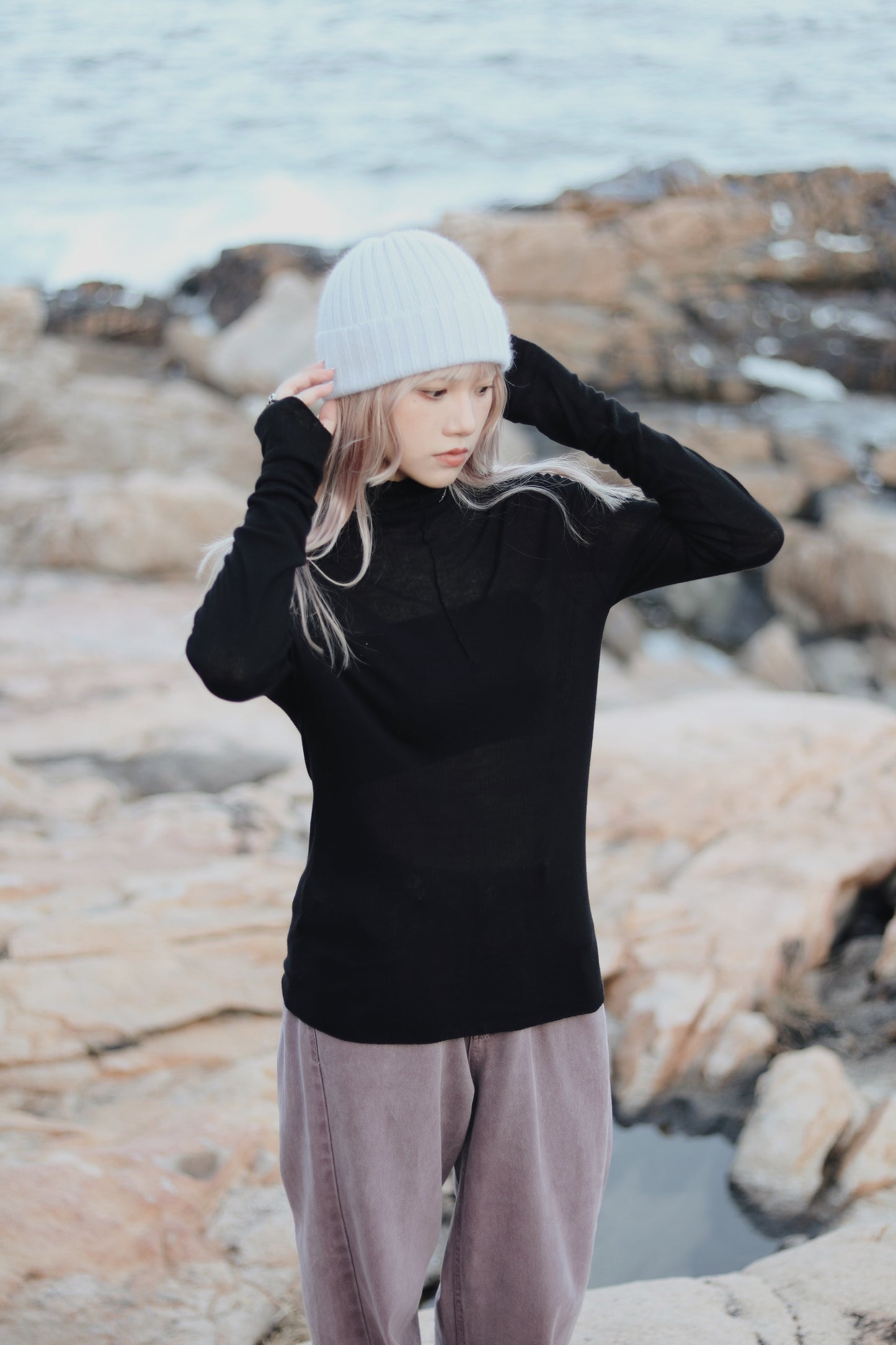 Daily Wool Top (Black)