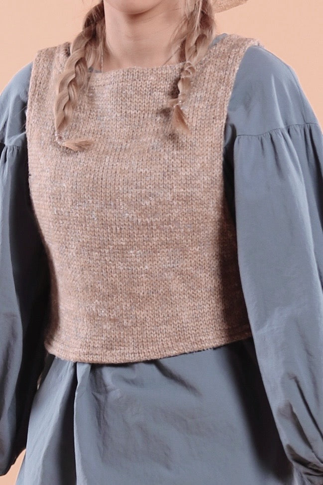 Split Vest (Beige)