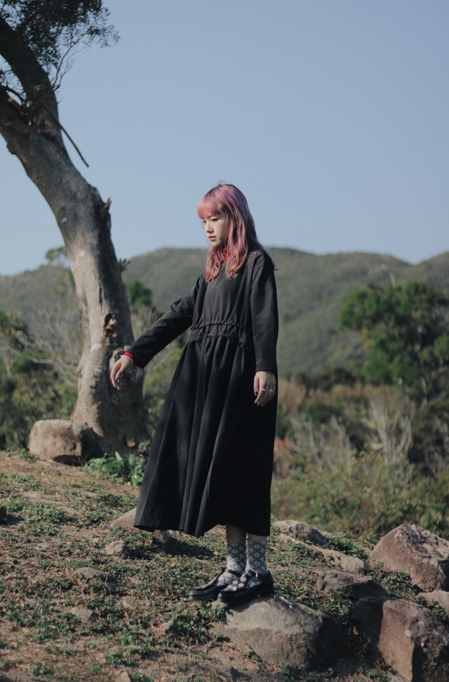 Belted Dress (Black)