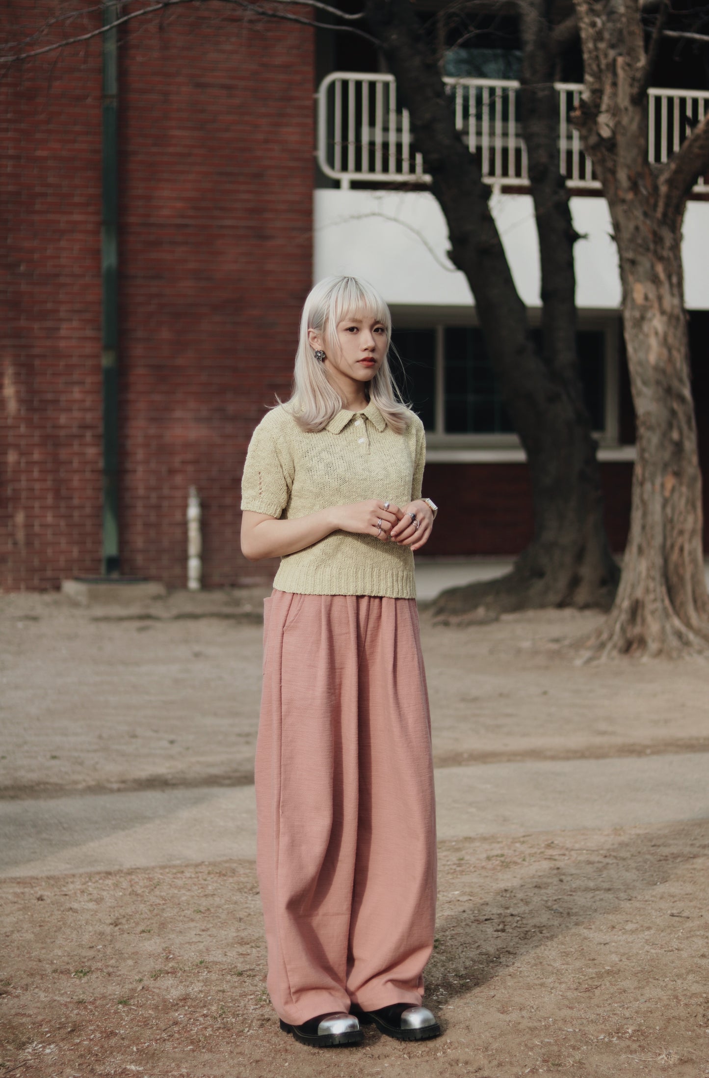 Daily Colour Pants (Pink)