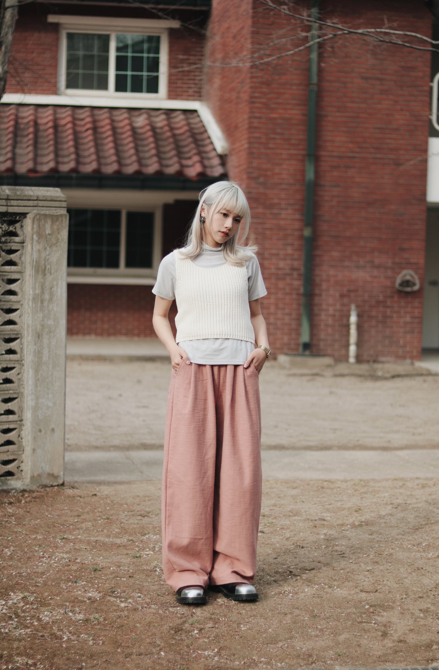 Daily Colour Pants (Pink)