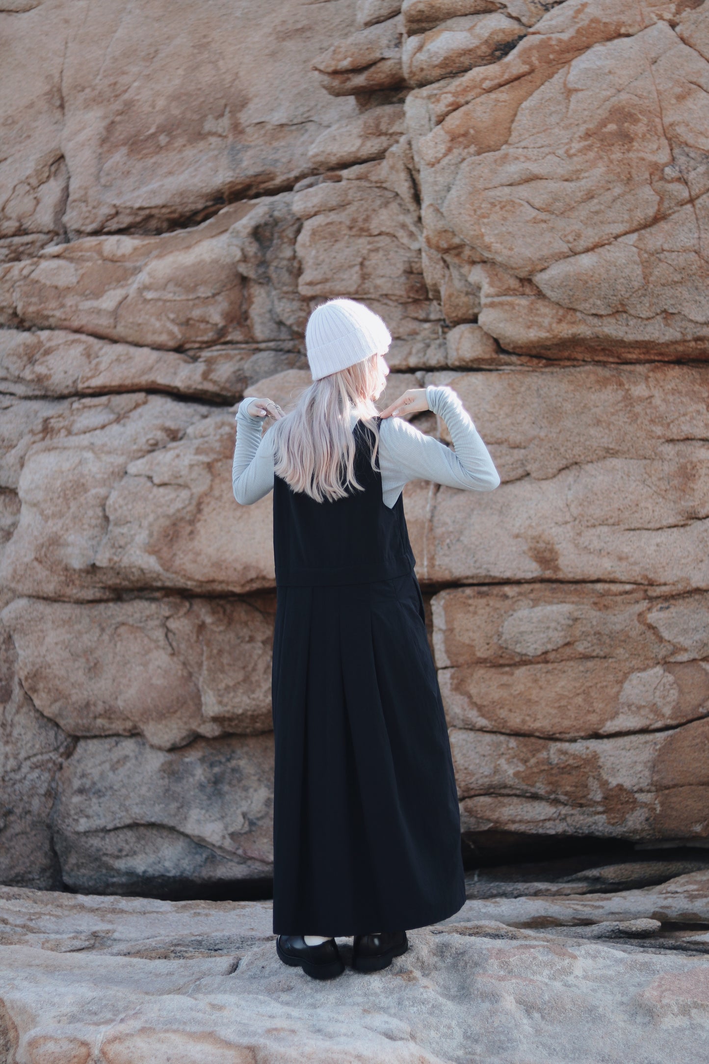 Doll Pleated Dress (Black)