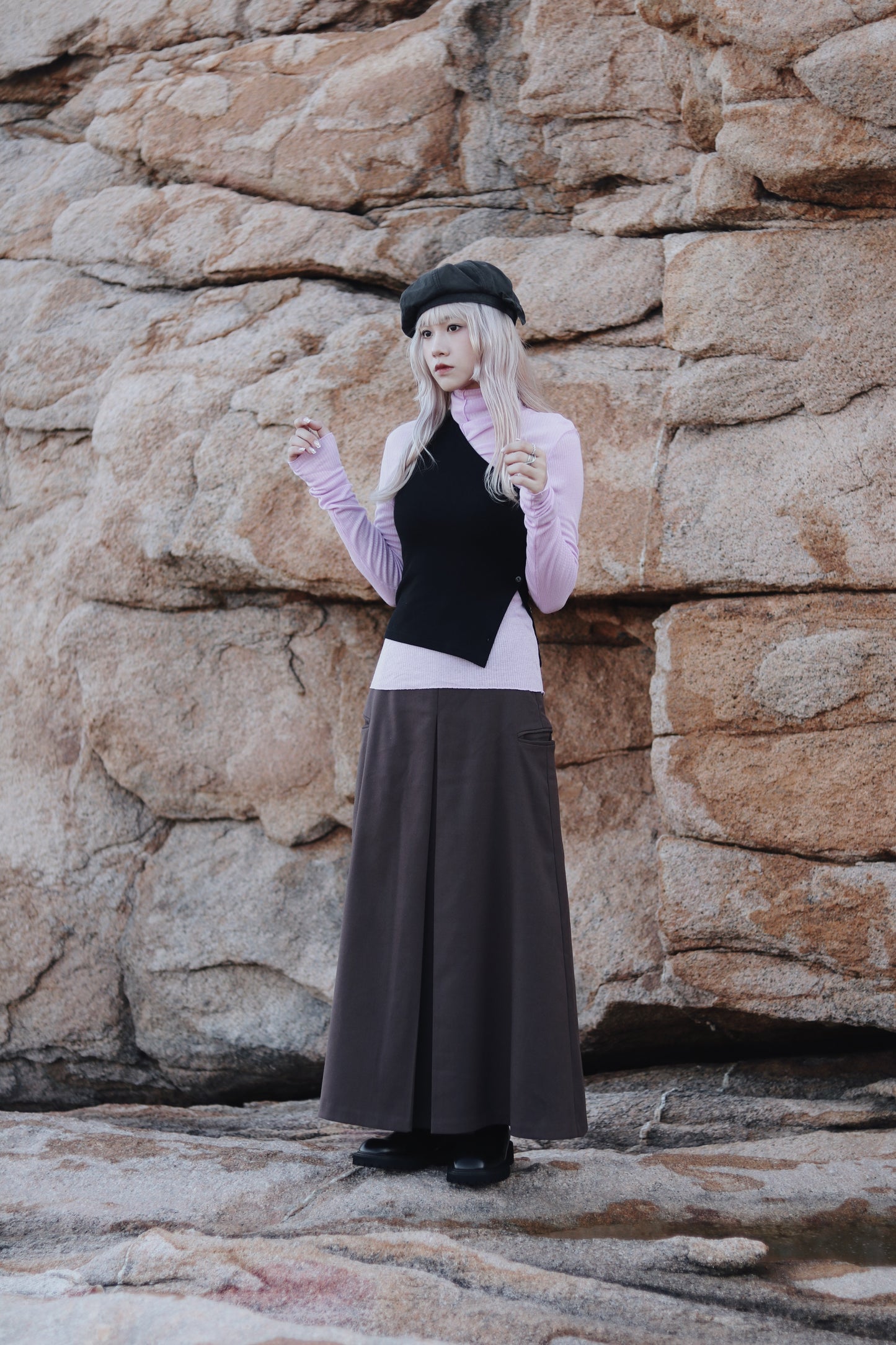 Daily Wool Top (Purple)