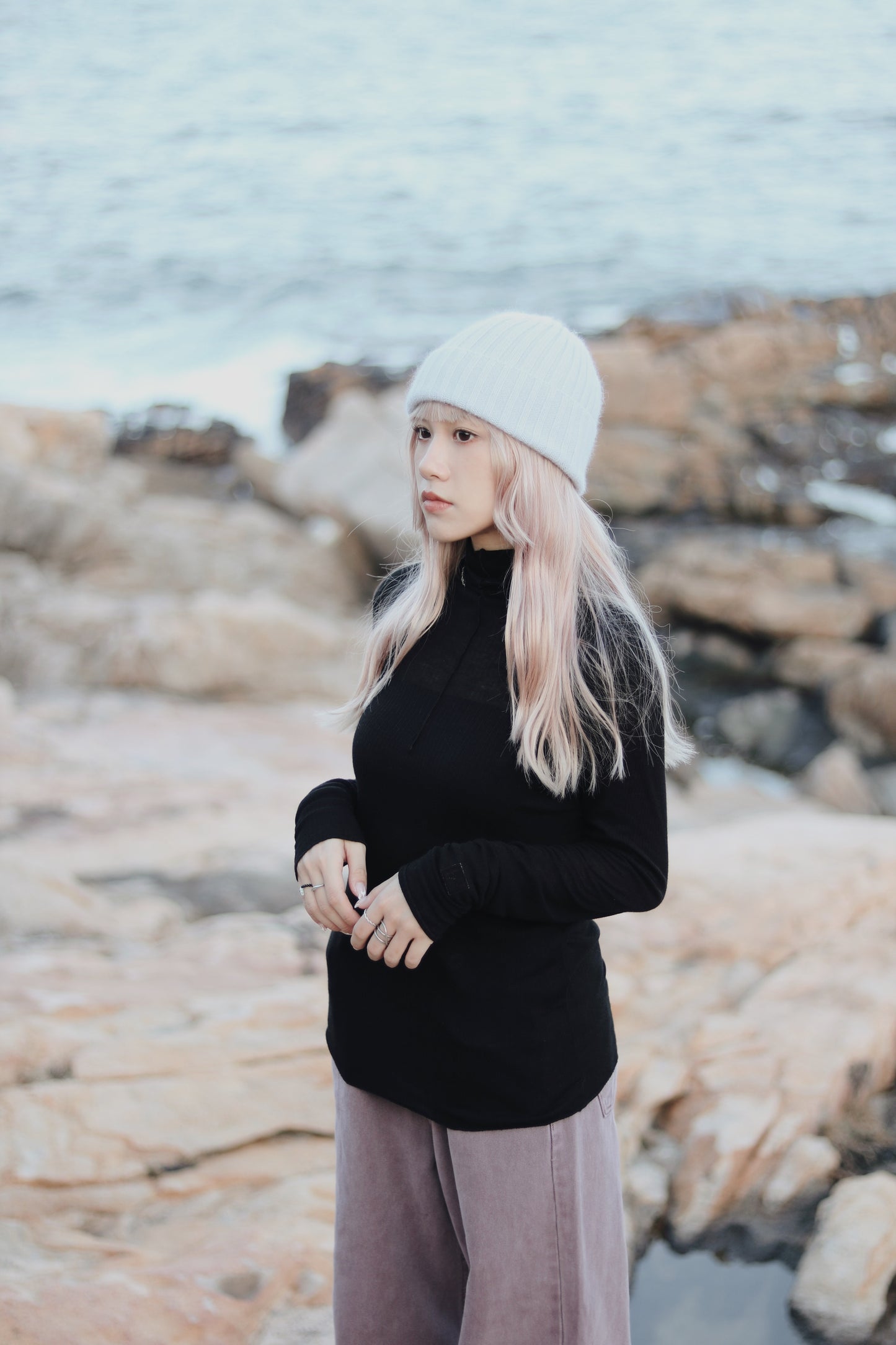 Daily Wool Top (Black)