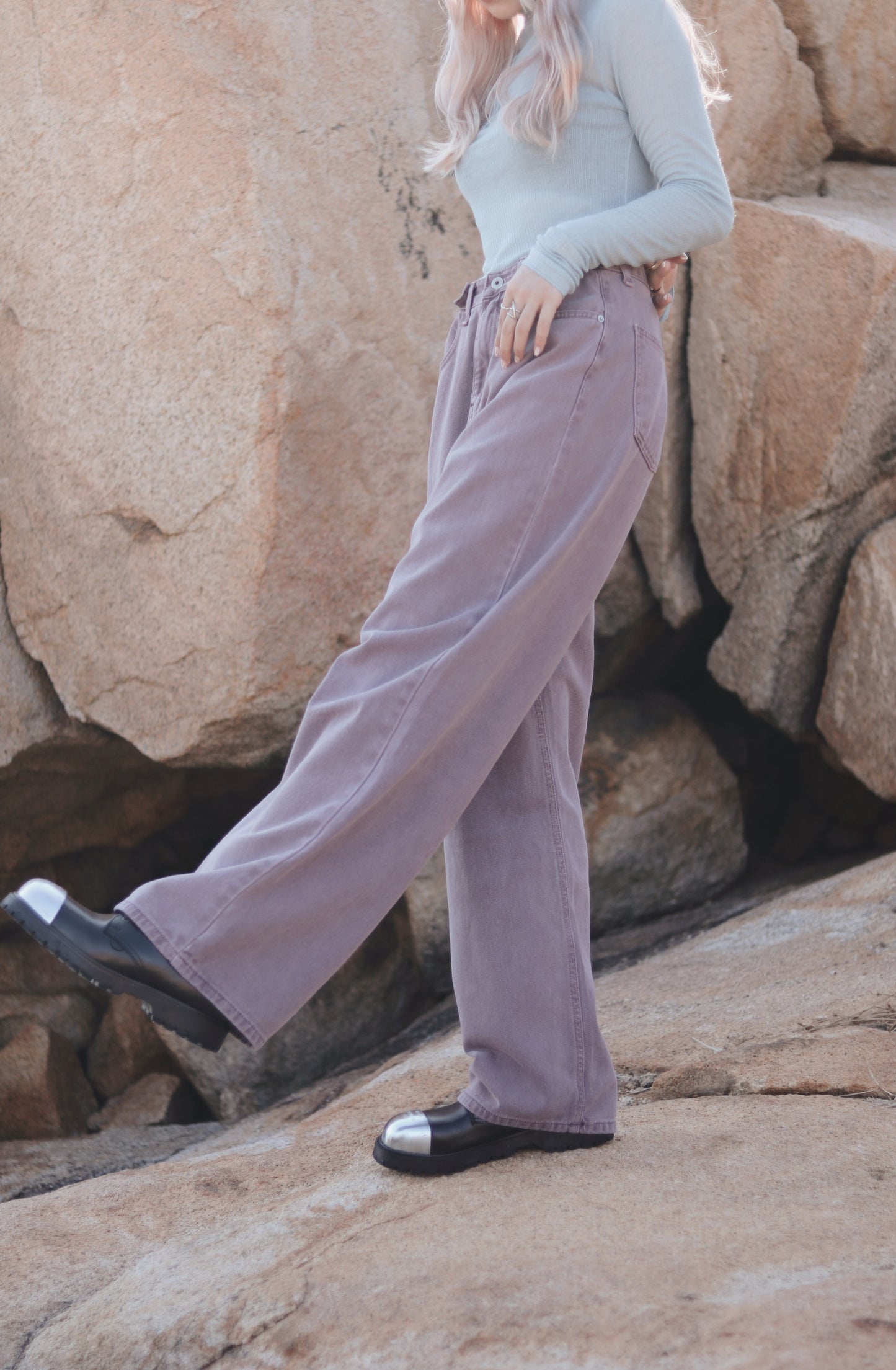 straight Jeans (Purple)