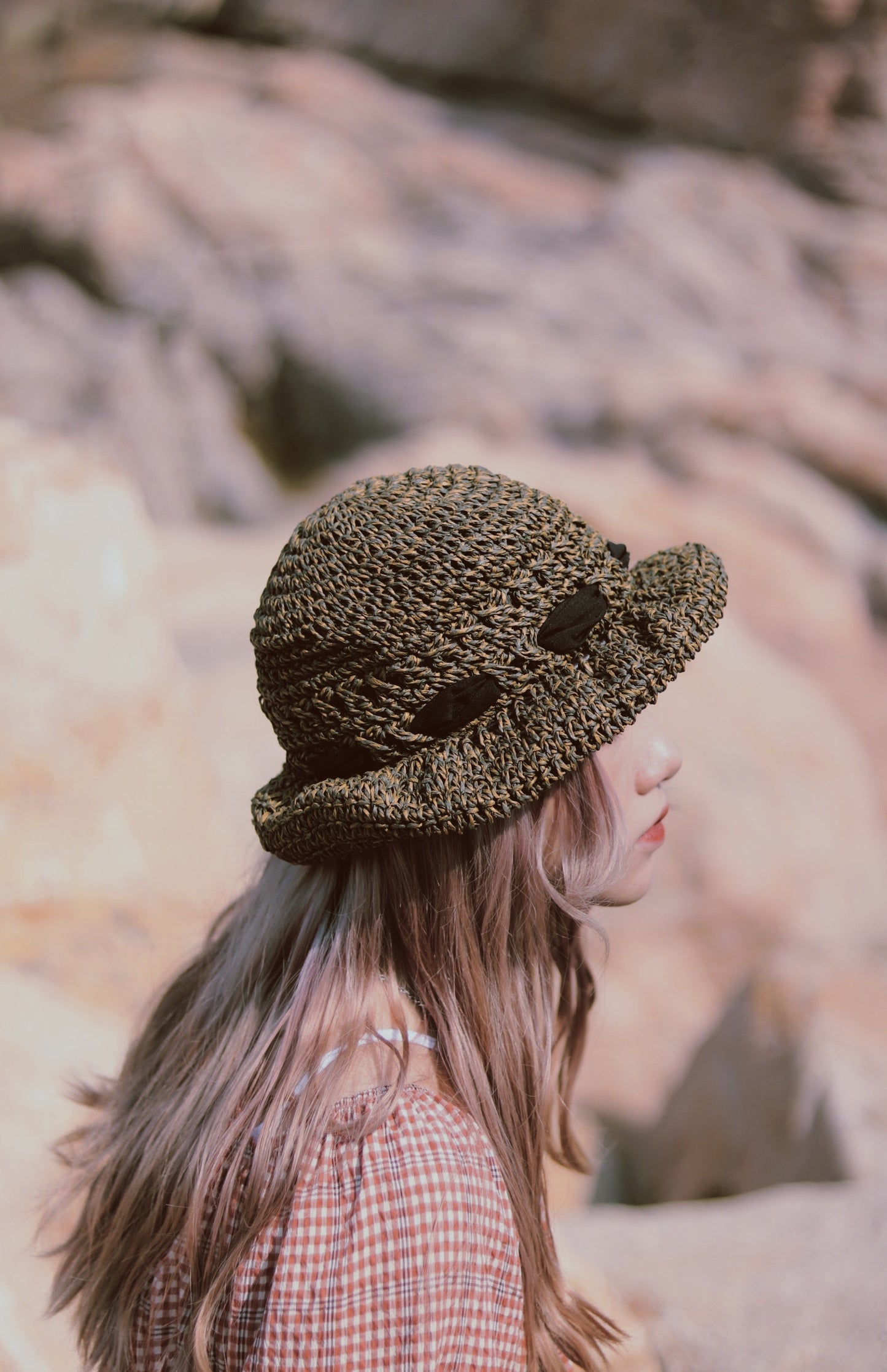 Straw Hat (Blue/Green)