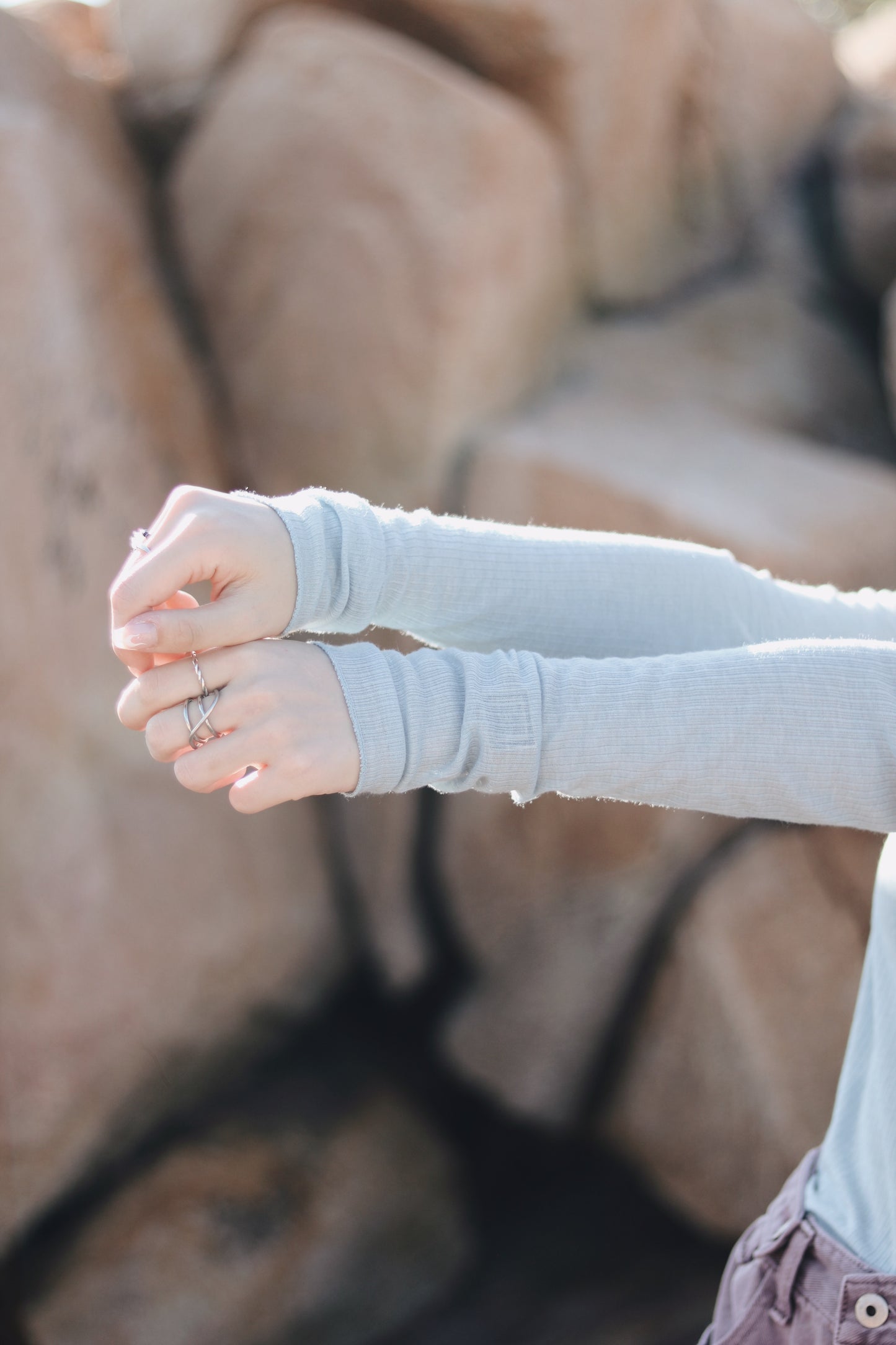 Daily Wool Top (Blue)