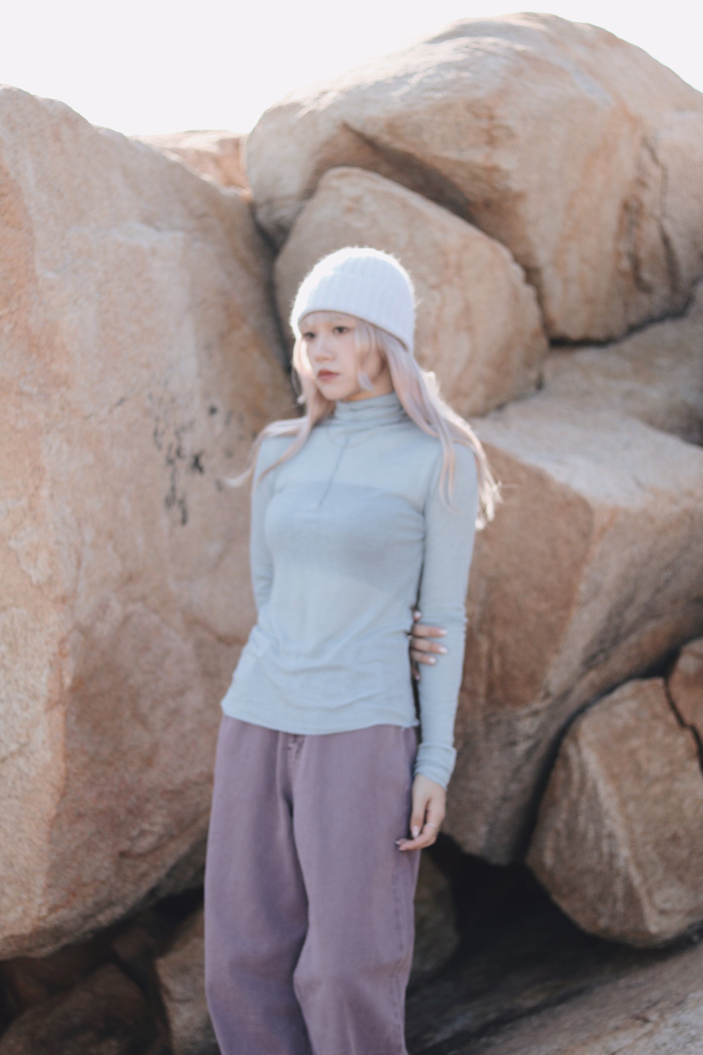 Daily Wool Top (Blue)