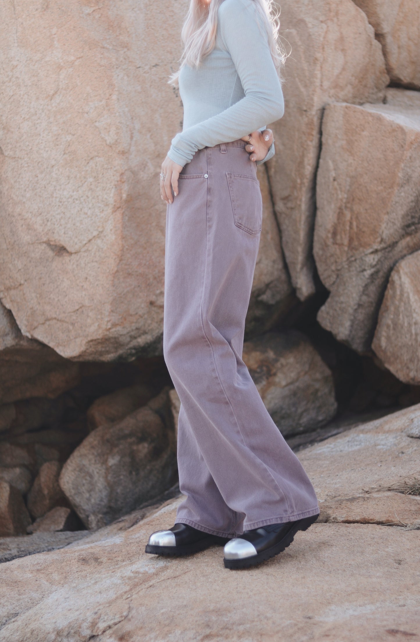 straight Jeans (Purple)