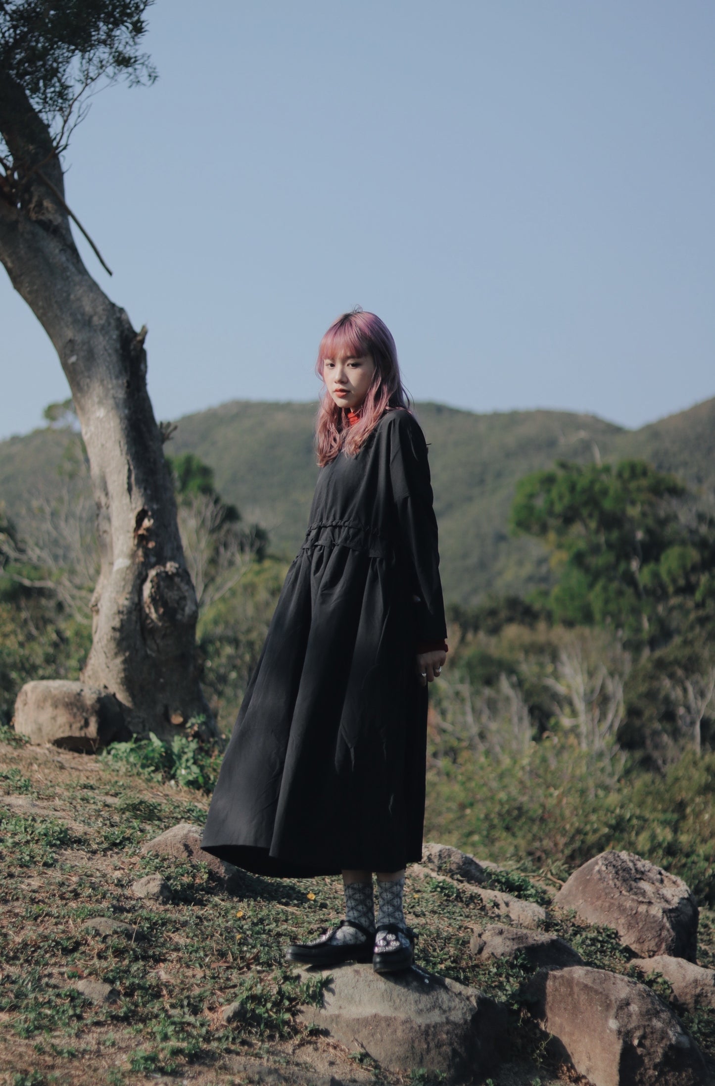 Belted Dress (Black)