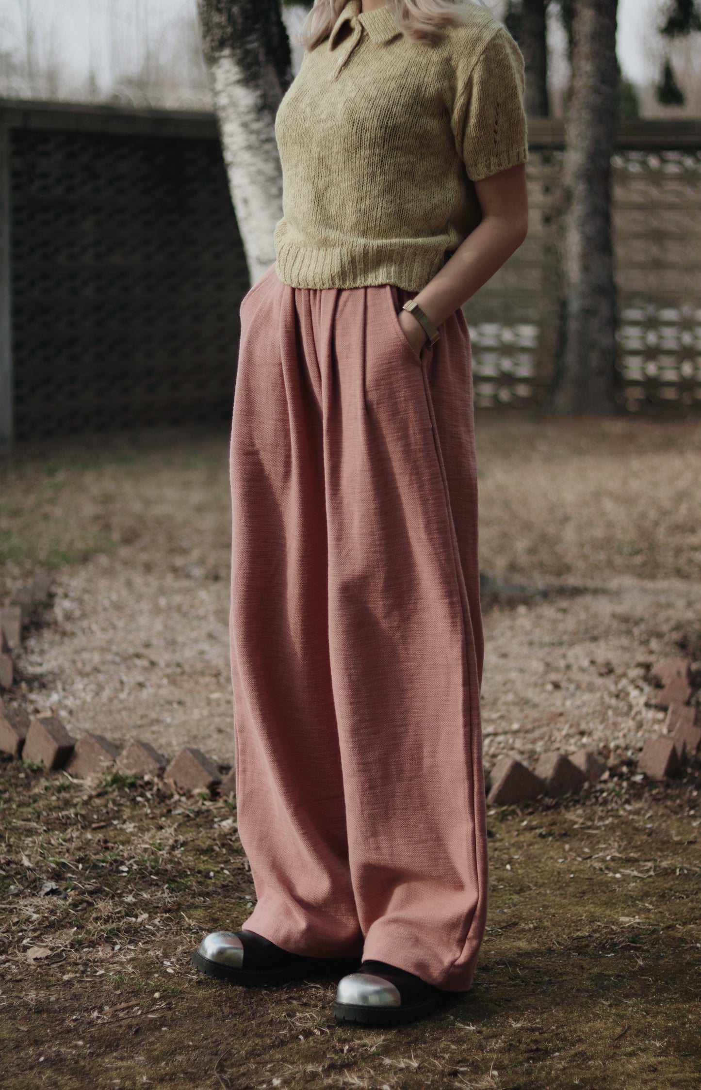 Daily Colour Pants (Pink)