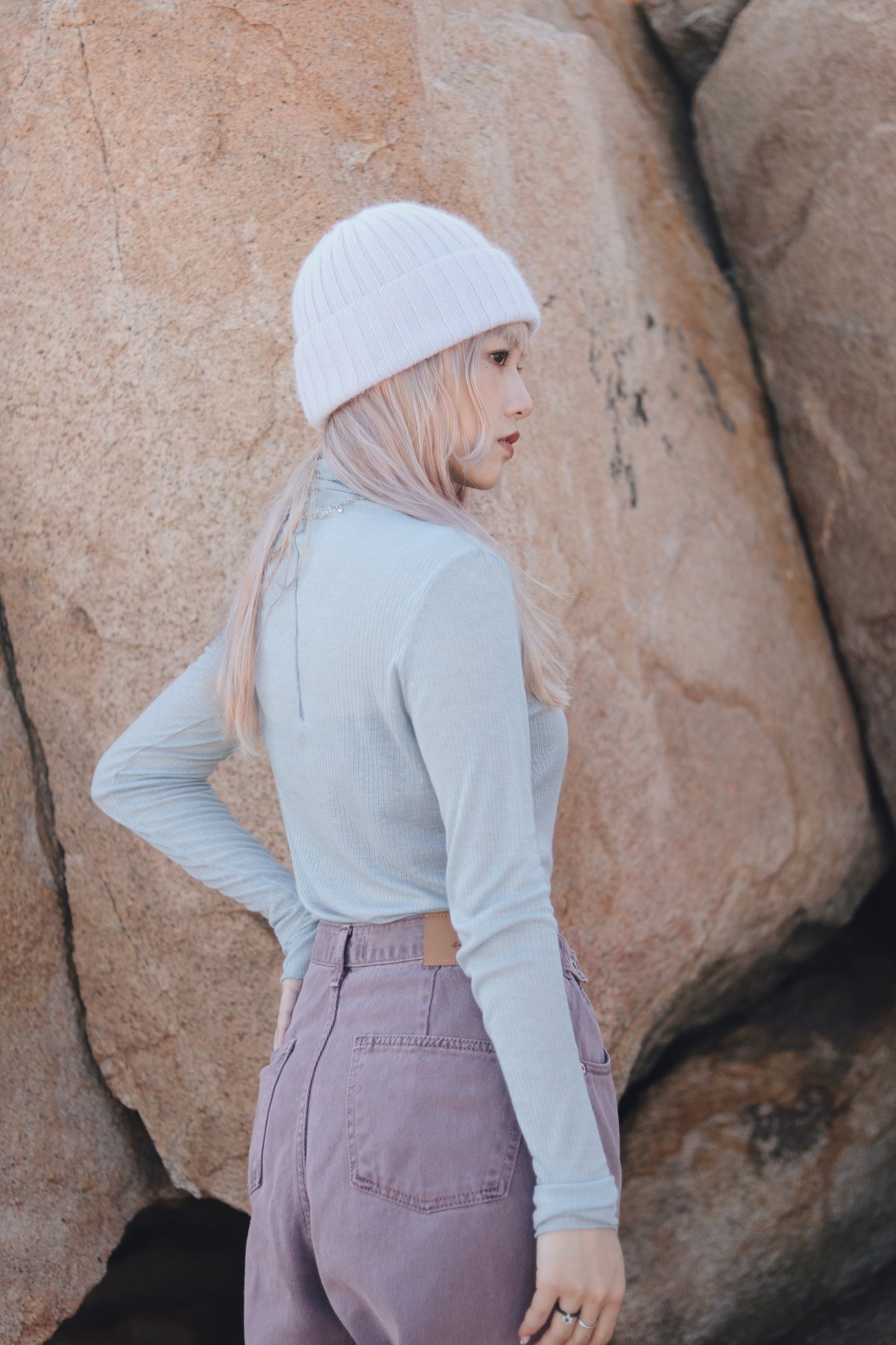 Daily Wool Top (Blue)