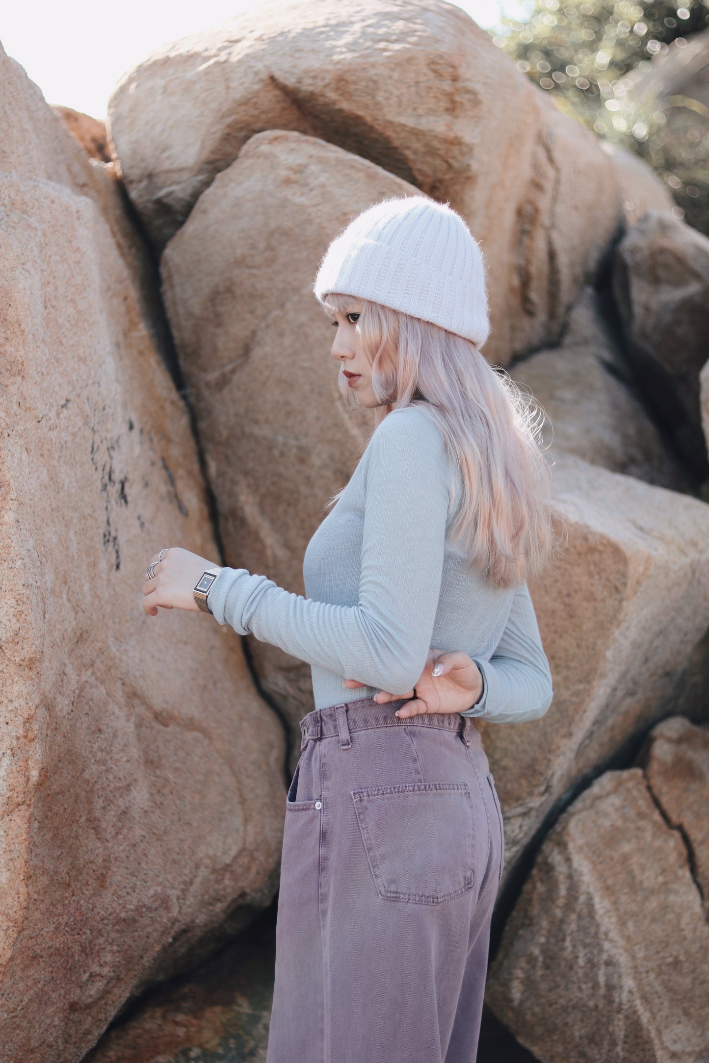 Daily Wool Top (Blue)